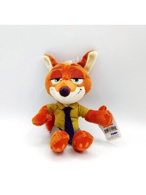 Disney Zootopia Nick Wilde 8” Fox Plush Toy Tomy Stuffed Animal